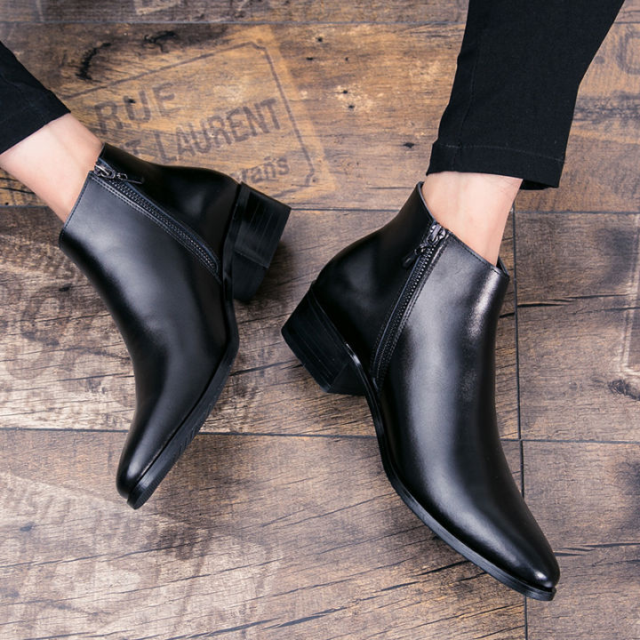 Black evening cheap ankle boots