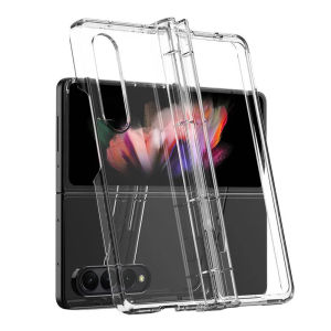Transparent Hinge Protector Shockproof Cover for Samsung Galaxy Z Fold 6 5 4 3 Fold5 ZFold5 Fold6 Fold3 Hard Acrylic Clear Cover