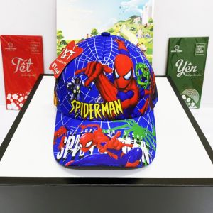 Mũ Lưỡi Trai Trẻ Em Thêu Hình Siêu Nhân NHện /Bé Từ 3 Tuổi -6 Tuổi .