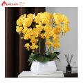 Hoa giả, chậu hoa lan hồ điệp cao su cao cấp cao 60cm loại xịn đẹp giống thật trang trí nhà cửa, phòng khách, decor văn phòng, cửa hàng, khách sạn, spa sang trọng, bình lan hồ điệp làm quà tặng khai trương, khánh thành Anzzar BL-01. 