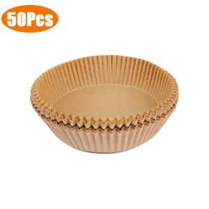 100pcs Disposable Air Fryer Paper / Round Airfryer Paper Liners / Non-Stick and Oil Proof Oven Baking Paper / Kitchen AirFryer Baking Paper Accessories