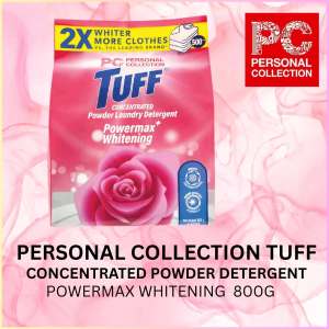 PERSONAL COLLECTION TUFF CONCENTRATED POWDER LAUNDRY DETERGENT POWERMAX WHITENING 800GRAMS