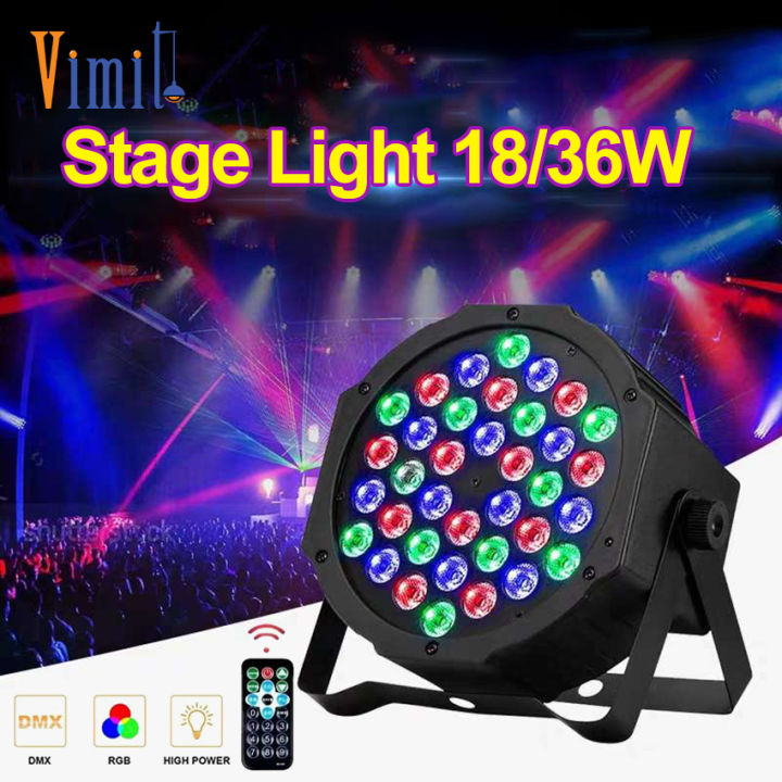 Vimite%2018W/36W%20LED%20RGB%20Stage%20Light%207%20color%20belt%20Remote%20control%20adjustment%20Digital%20display%20Discos%20saloon%20KTV%20Ambient%20Lamp%20-%20Image%202