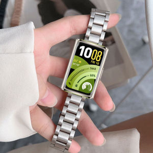 Dây đeo đồng hồ cho Huawei band 11 Pro Dây đeo bằng thép không gỉ cho dây đeo thông minh Huawei Band 11 10 9 8 7 6 Pro Thay thế Dây đeo tay kim loại