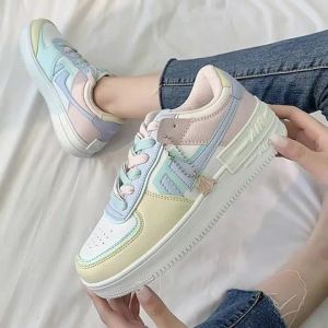 Women's White Shoes Casual Shoes Korean Style Sneakers Thick Soles Comfortable Sport Shoes For Women