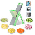 【Flagship】 Multifunctional Vegetable Cutter 304 Stainless Steel Household Grater Anti-Slip Lemon Slicing Tool for Home Kitchen. 