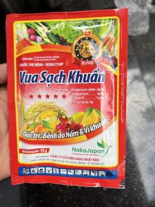 VUA SẠCH KHUẨN 25gr HỖ TRỢ QUẢN LÝ BỆNH DO NẤM & VI KHUẨN GÂY HẠI TRÊN LÚA CÂY ĂN TRÁI