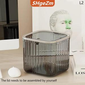 [COD] SHgeZm Loại Báo Chí Máy Tính Để Bàn Thùng Rác Thuận Tiện Nhựa Trong Suốt Lưu Trữ Hộp Bàn Tổ Chức Văn Phòng Nguồn Cung Cấp