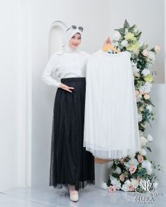 Sarah Outer Brokat Remaja Kekinian 2025 | brukat baju luaran/cardigan tile bordir mix brukat