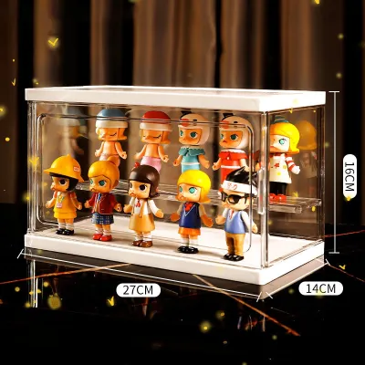 Yo-Fun Anime Handmade storage display box High transparent acrylic hand cabinet toy figure dustproof shelf