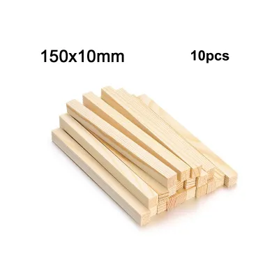 10 / 30pcs 150mm Square Wooden Rods Pine Square Wooden Rods Sticks Premium Durable Wooden Dowel for DIY Crafts Building Model Woodworking