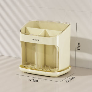 Kitchen Cutlery Holder Spoon Fork Storage Rack Organizer Utensils Drainer Box Multifunctional Drain Storage Rack