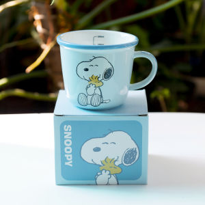 Ly Sứ - Cốc Sứ Snoopy có vạch chia đến 300ml 4 màu hình thật 100% Ly Sứ Quà Tặng – Tạp Hoá Vy An