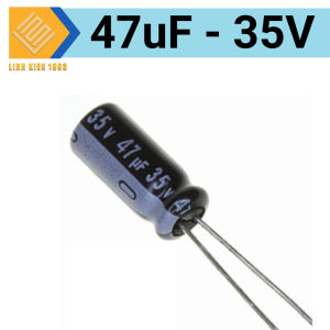 Tụ hóa 47uf35v màu đen chân cắm thẳng( 5 con)