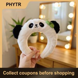 【PHYTR】 Cute Cartoon Panda Plush Headband For Womens Face Washing Amusement Park Funny And Creative Headband For Zoo Hair Accessories