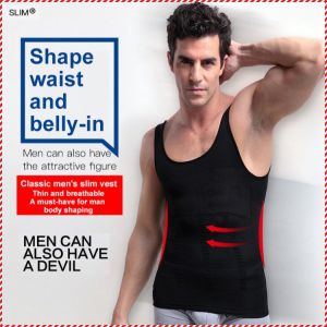 Mens Tummy Control Shapewear Vest Mens Slimming Body Shape Quality Fabrics Shaping Tank Top Tight Comfort 男士塑身背心
