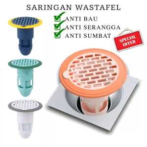 Saringan Penutup Lubang Pembuangan Air Got Kamar Mandi / wastafel Penyaring Kotoran Anti Mampet Drainase anti Sumbat Tumpat