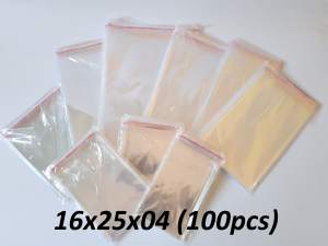 Plastik Seal OPP 16x25 (100 lembar) / Plastik Seal 16 x 25 Bening Lem Rekat Roti Undangan