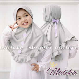 Kerudung Anak cewek Karakter Malika mulai usia 5 tahun ke atas bisa buat ngaji sore