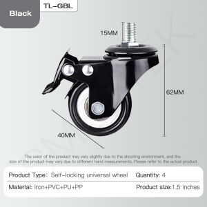 Universal Wheels for Table 360° Rotation Table Wheels Sliding Cabinet Wheels Movable Table Wheels
