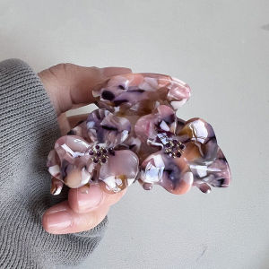 Muweordy Kẹp Tóc Hoa Dát Kim Cương Kẹp Tóc Càng Cua Acetate Kẹp Tóc Càng Cua Ngọt Ngào Phụ Kiện Tóc Cho Nữ Kẹp Cá Mập 2026 New2026