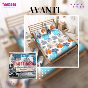Namasa Bed cover Set + Sprei Ukuran King Size 180X200 microtex disperse