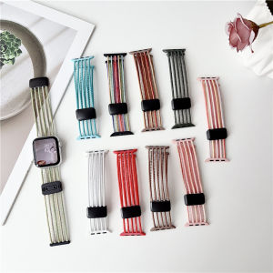 Nylon Magnet Band For Apple Watch 10/11 42/46mm 7/8/9 45/41mm 49mm 44mm 40mm 42mm Hollow Out Strap Bracelet For iWatch SE 6 5 4