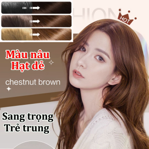 Hộp Gồm 10 Gói Dầu Gội Nhuộm Tóc Thảo Dược Qiweitang - Lên Màu Đẹp Tự Nhiên Không Đen Da Đầu Gồm 2 Màu Đen Và Nâu Hạt Dẻ