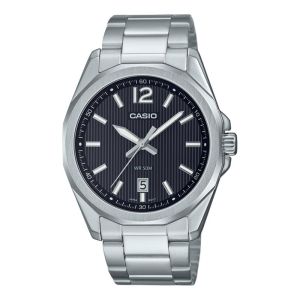 CASIO ORIGINAL - CASIO MTP-E725D-1AVDF - MEN NG - STAINLESS STEEL - Silver - Jam dunia JD18ST # Jam Tangan Pria Jam Pria Jam Tangan Anti Air + CASIO MTP-E725D-1A MTP E725D 1A MTP-E725D E725D MTPE725 MTP-E725 MTPE725D MTP-725 $ S003