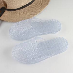 Free Shipping WomenS Open-Toe Hollow-Out Slippers New Fashion Solid-Color Indoor And Outdoor Casual Half-Slipper