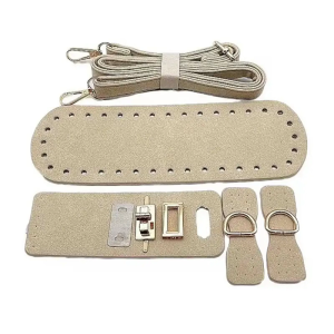 DIY PU Leather Crossbody Bag Sewing Crafting Kit For Beginners Handmade Bag Making Accessories Adjustable Strap