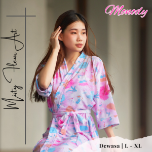Kimono Handuk Dewasa Size (L/XL) / Misty Fleur Art Edition / Monodyshop
