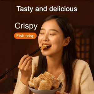 Crispy Hairtail Fish Cakes Ready to Eat Crispy Baked Dried Fish Non Fried Casual Salt and Pepper Seafood Satisfying Specialty Snacks高蛋白即食带鱼酥