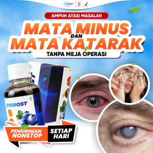 EYEBOST Vitamin Mata Obat Mata Minus Mata Buram Katarak Mata Merah Mata Bengkak Mata Gatal Mata Iritasi Obat Mata Glukoma Vitamin Mata Buram Obat Mata Herbal Pembersih Mata Jadi Jernih Sehat Untuk Dewasa & Anak