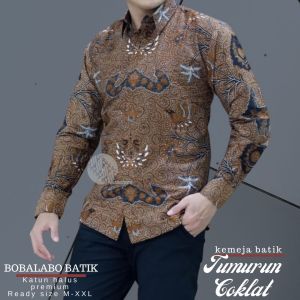 Baju Pria | Kemeja Batik Pria Lengan Panjang | Batik Panjang Dewasa Lapis Furing Bahan Katun Premium