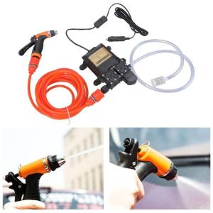 หน่วยเครื่องล้างทำความสะอาดรถยนต์ไฟฟ้า12V ที่มีประสิทธิภาพพร้อมการออกแบบปั๊มคู่เพื่อประสิทธิภาพที่คงทนและใช้งานง่าย