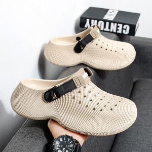 [Free Shipping] MenS And WomenS Half-Slipper Sandals Featuring A Perforated Design New Summer Styles Thick Soles Breathable Material And Non-Slip Features Suitable For Beach Wear And Casual Seaside Use