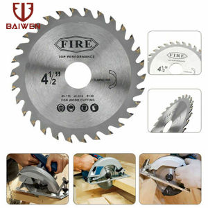 ใบเลื่อยวงเดือนคาร์ไบด์ขนาด115มม. 4.5 "นิ้วใบเลื่อยแผ่นตัดอัลลอยเครื่องมือไฟฟ้าล้อสำหรับงานไม้เหมาะกับเครื่องบดมุม