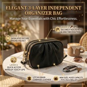 Shell Bag Multi Compartment PU Crossbody for Women Leather Shoulder Handbag Spacious Organizer Casual Travel Bag Trendy Daily Gift for Women