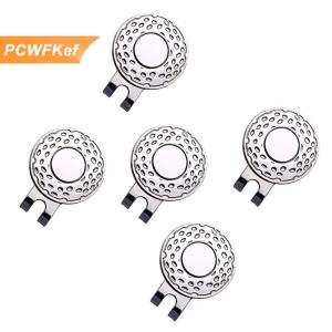 【PCWFKef】 Golf bóng đánh dấu với Golf hat clip từ hợp kim ngoài trời Golf đánh dấu Nguồn cung cấp