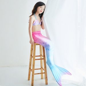 Women Mermaid Tail Costume Swimsuit Mermaid Tails for Swimming for Girls and Bikini Bathing Suit Dressing Matching