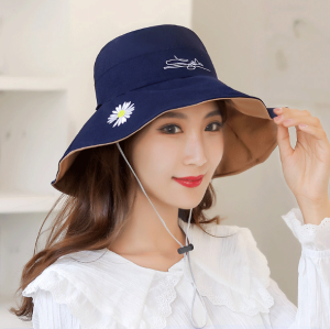TOPI WANITA KOREA KEKINIAN BUCKET PANTAI CAPS PEREMPUAN Dua Warna Depan Belakang Outoor Pantai ZO