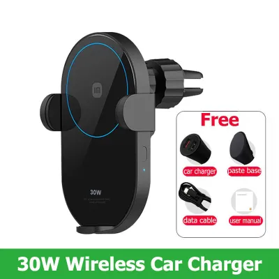 Xiaomi Wireless Car Charger Fast Charging 30W Quick Fast Charging Phone Holder Auto Clamp Wireless Charging 无线车充
