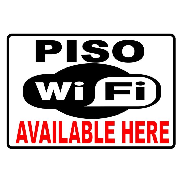 PisoWifi Available Here Tarpauli Banner 12oz (MAKAPAL) | Lazada PH