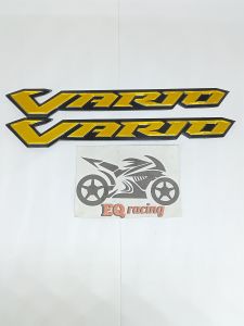 Emblem motor Honda vario / stiker logo vario aluminium mirror kiri kanan 1 set