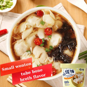 READY | 6 BOX Instant Wonton Soup Non-Fried | 3 Flavors | Healthy Quick Meal Fruit Garden