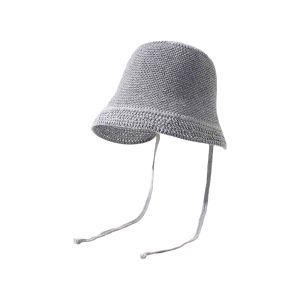 GENENIC Breathable Vacation Beach Cap Big Brimmed Lightweight Woven Sun Cap Versatile with Windproof Folding Straw Hat Women