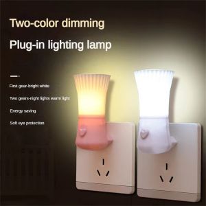 VIVOLILV 【 Discount 】 Creative Indoor LED Night Light Mini Plug In Baby Bedroom Bedlight Adjustable Durable Intelligent Energy Saving Night Light