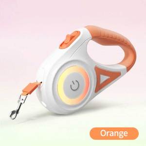 Teekland 5M Retractable Dog Cat Leash Automatic LED Light Luminous Leash Straps For Dog Puppy Adjustable Pet Dog Walking Running Leads