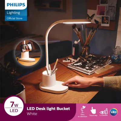 Philips Lampu LED Desk Light Bucket - Rechargeable 7W White